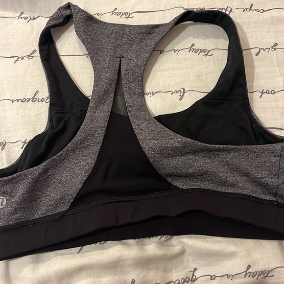 Gray Racerback Sports Bra - Picture 3 of 3